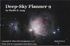 Deep-Sky Planner 9 astronomy software download
