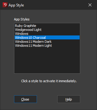 dark style